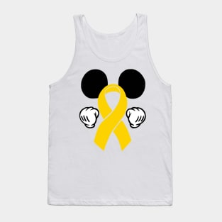 Mouse Ears Awareness Ribbon (Yellow) Tank Top